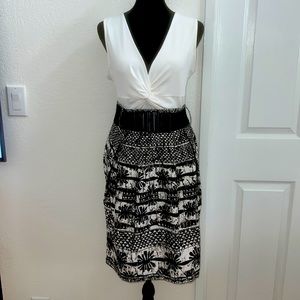 Tropical themed pencil skirt
